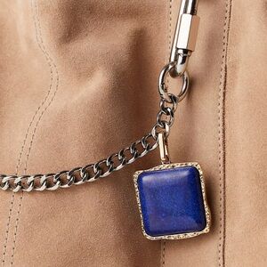 NWT Free People Lapis Square Bag Charm